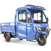 Грузовой электротрицикл Rutrike КАРГО Кабина Универсал 1500 60V1000W синий