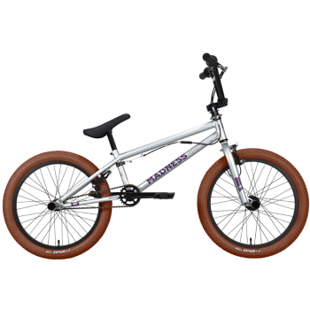 Велосипед BMX Stark Madness 3 2023 серебристо-коричневый