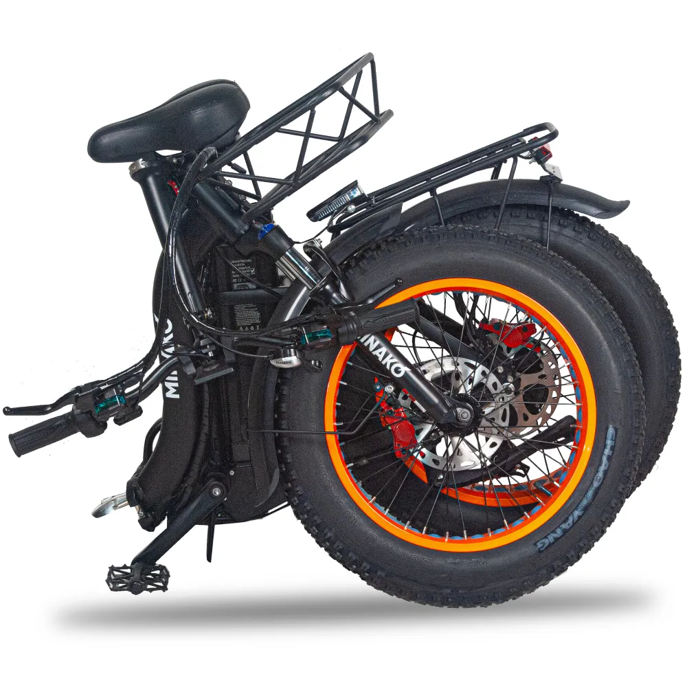 Электровелосипед Minako F11 оранжевый 8